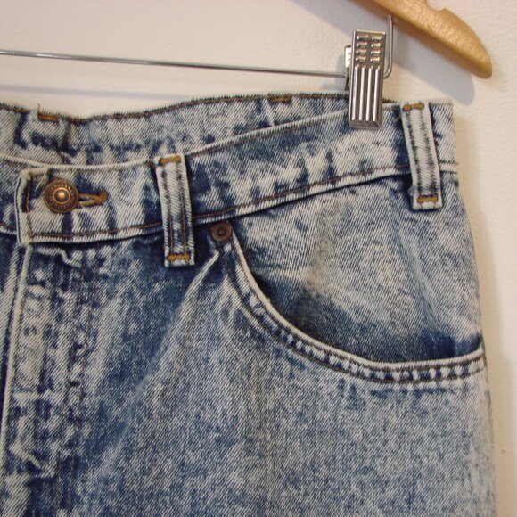 Vintage Levi's 565 Acid Wash Jeans Relaxed Loose Straight Fit Size 34 x 32 - Picture 7 of 14